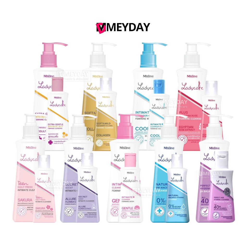 [1 แถม 1]  Mistine Ladycare มิสทิน น้ำยาอนามัย ล้างจุดซ่อนเร้น กลิ่นหอม สบู่เหลวอนามัย