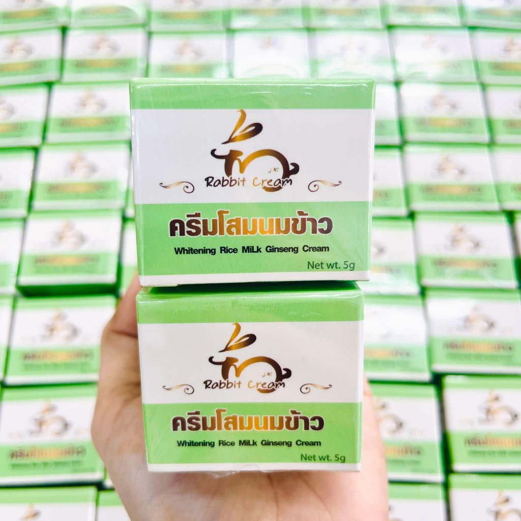 ครีมโสมนมข้าว  ครีมกระต่าย 5 กรัม ราคา ถูกที่สุด ดีลบีเคเค แกลเลอรีภาพที่ 5