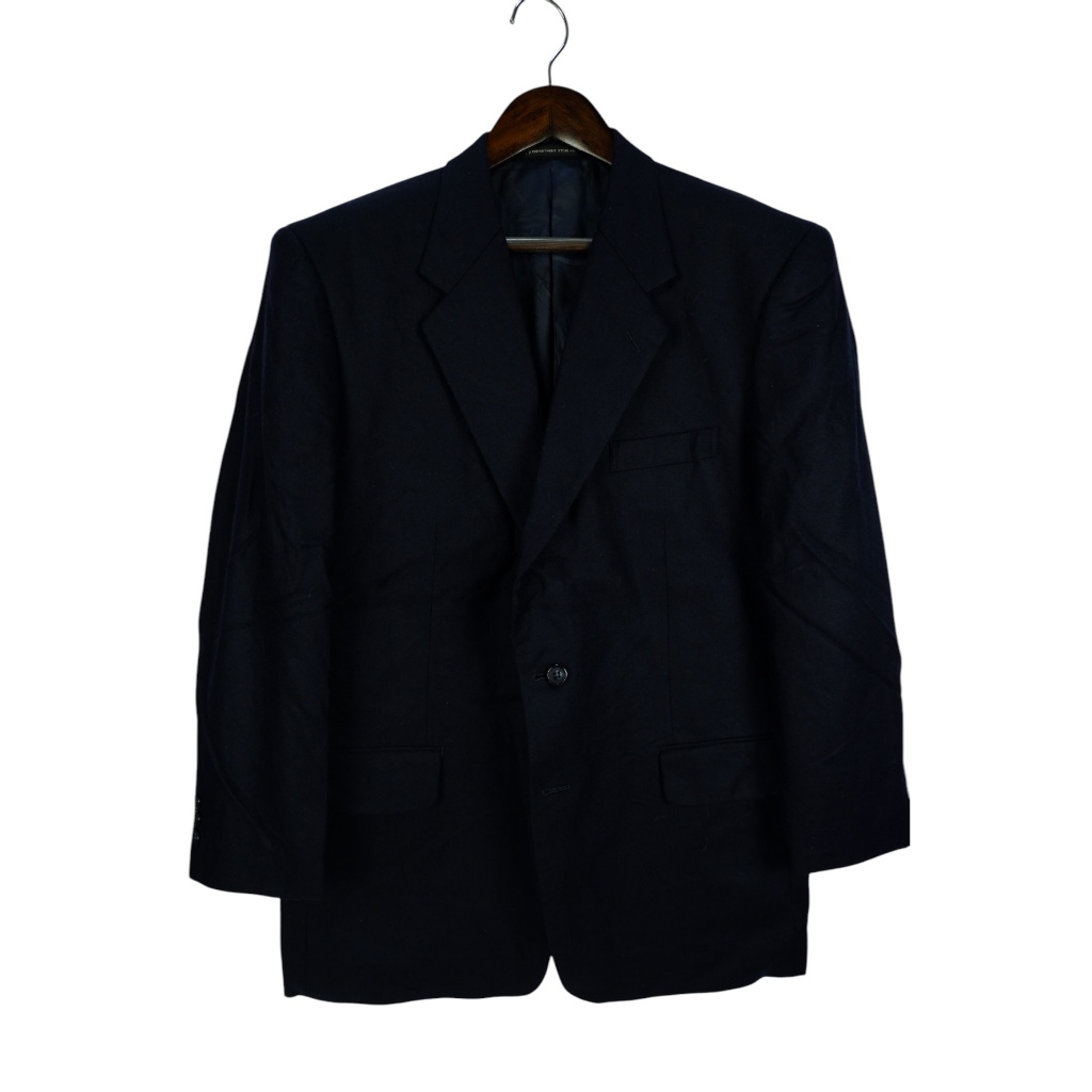 สูท Zegna อก46 ผ้าWool สีกรมเข้ม Japan Half Canvas สูทผู้ชาย สูทผู้หญิง สูทแบรนด์เนม