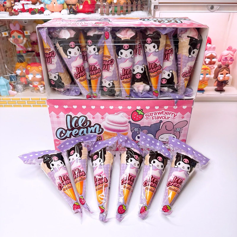 ไอติม มาชเมลโล่ คุโรมิ ยูนิคอร์น บิสกิต รส สตรอว์เบอร์รี่ [ 1 กล่อง 30 ชิ้น ]