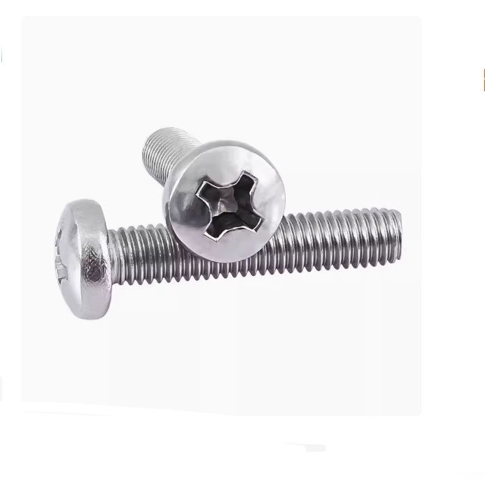 น็อตสกรู หัว JP+ (กลมแฉก) หัวกระทะ สแตนเลส 304 M4x25 **ราคา/10ตัว**