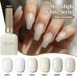 XEIJAYI สีทาเล็บเจล Moonlight White Series High Saturation ขนาด 15ml สินค้าพร้อมส่ง