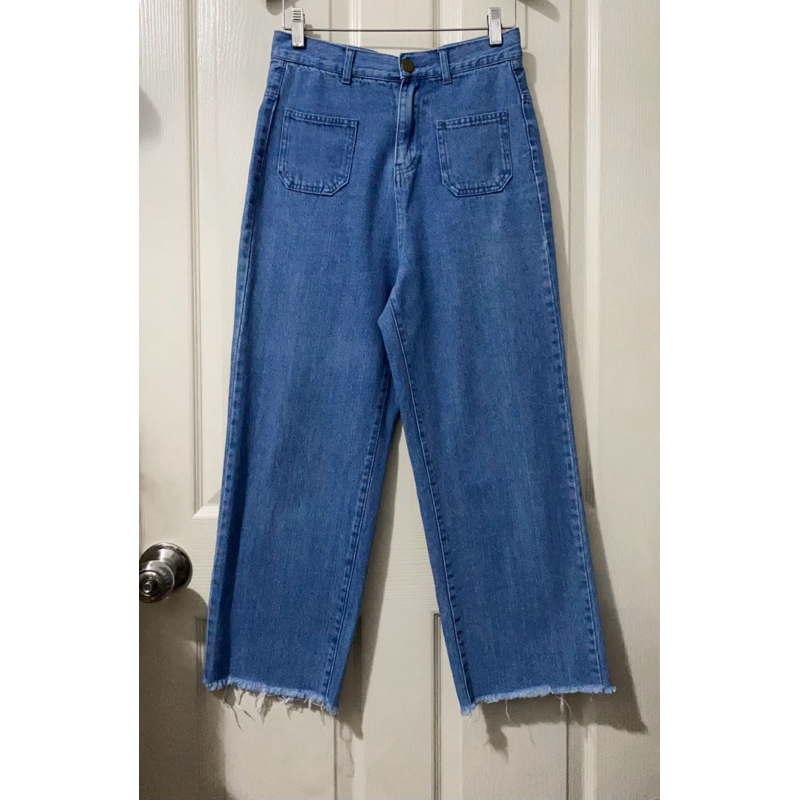 กางเกงยีนส์แบรนด์ GRL มือสอง used
