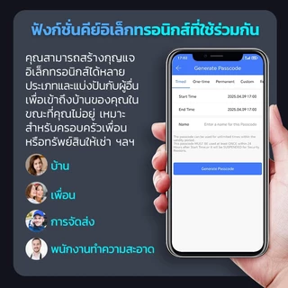 HIDO TTLOCK Digital Door Lock ใช้กับบานเลื่อนและบานสวิง กลอนประตูดิจิตอลกันน้ำ Smart Door Lock 955