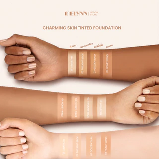 เซตผิวเรียบเนียน (รองพื้น + ฟองน้ำ) Charming Skin Tinted Foundation & Mellow Pink Sponge