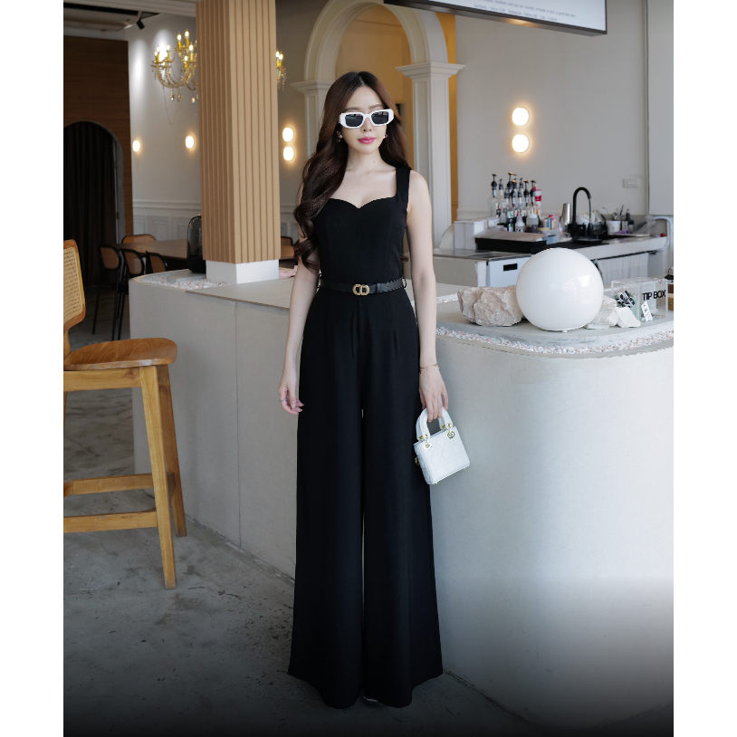 TAG HILOOK   HILOOK จั้มกล้ามขายาวคอเหลี่ยมเว้าอกเล็กน้อย #9811