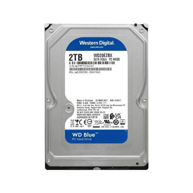 HDD PC 2TB WD BLUE 7200RPM SATA3