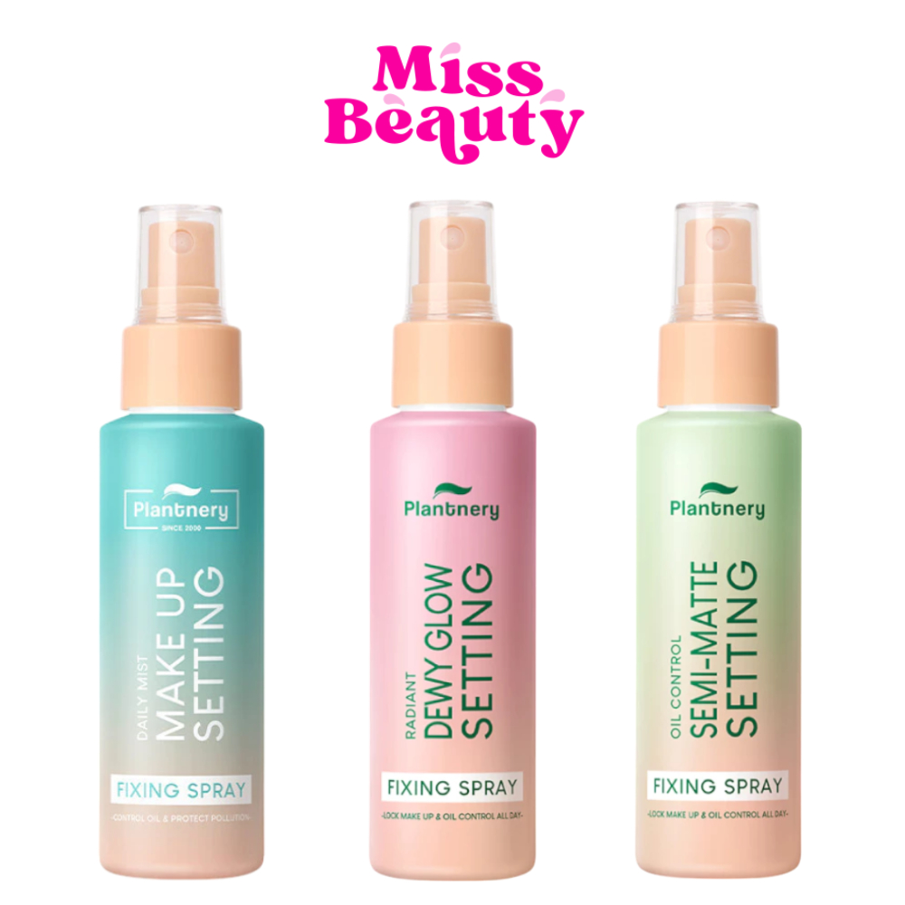 (ขวดสเปรย์)  Plantnery Setting Fixing Spray  Daily / Oil Control /Glowing Radiant แพลนท์เนอรี่  เซ็ทติ้ง สเปรย์ 60 มล.