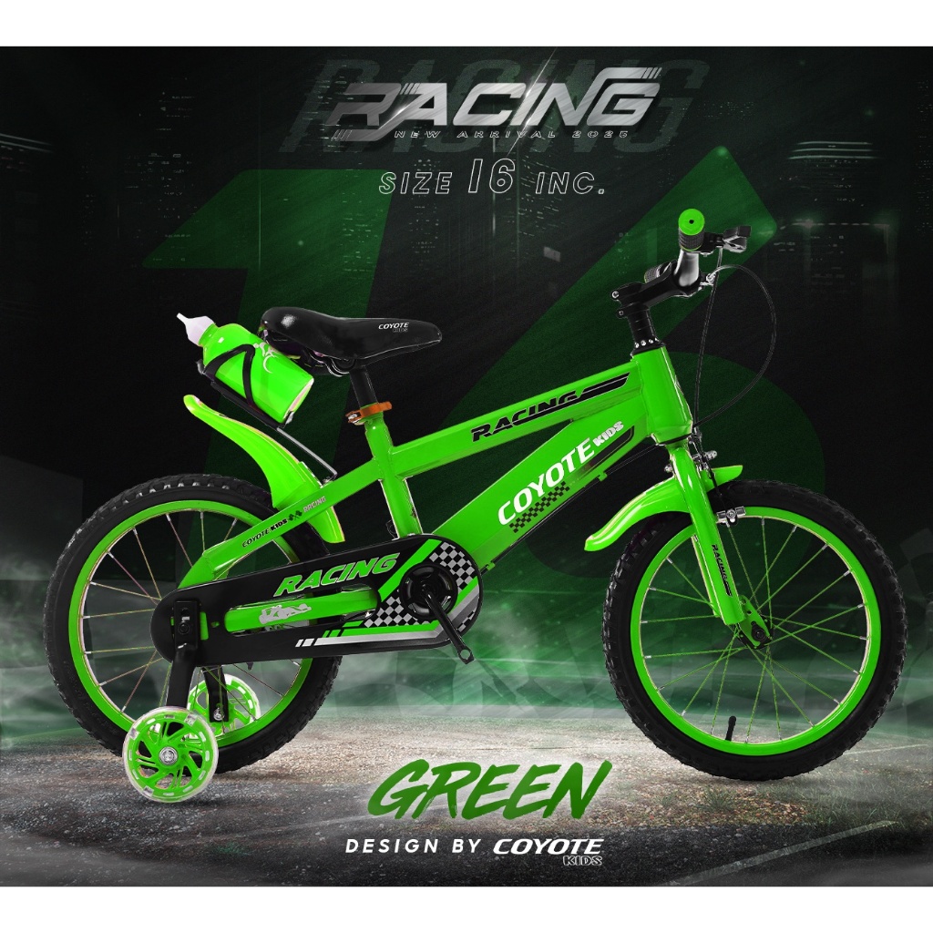 RACING จักรยานเด็ก เรสซิ่ง ขนาด 16 นิ้ว COYOTE เฟรมพิเศษ คอแฮนด์oversize