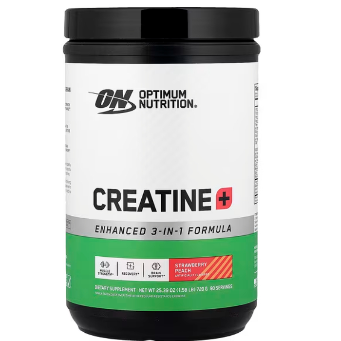 Optimum Nutrition, Creatine+, Strawberry Peach, 1.58 lb (720 g)