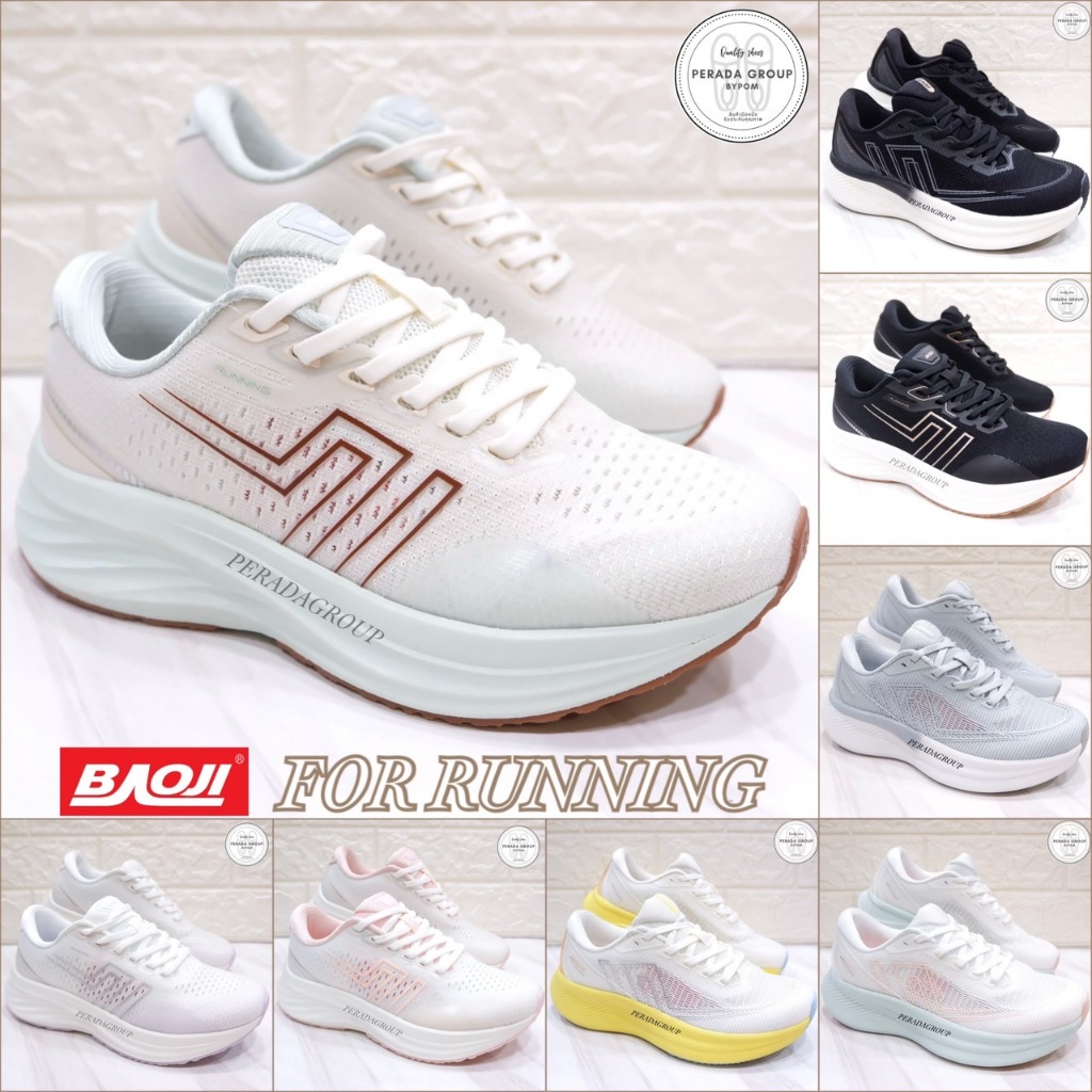 baoji แท้💯% for running รองเท้าผ้าใบ พื้นสูง 4 เซน รองเท้าวิ่ง รุ่น  BJW1135 / BJW1107 / BJW1131 ไซส