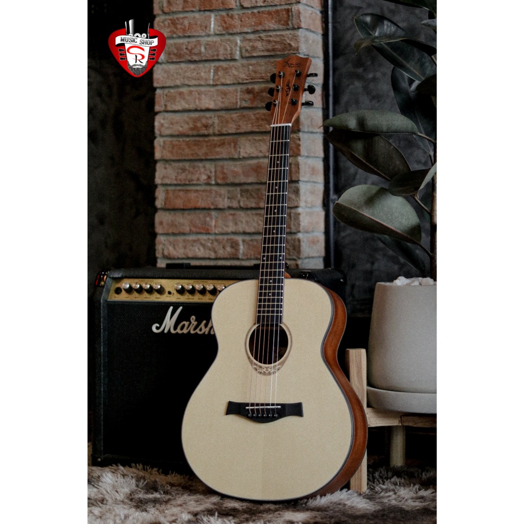 (กทม&ปริมณฑล ส่ง Lineman ด่วน) กีต้าร์โปร่ง Amari MINI สี Natural - Acoustic Guitar Amari MINI {ฟรีข