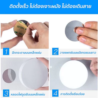 หลอดไฟเซ็นเซอร์ LED ไฟเซ็นเซอร์ติดผนัง ติดเมื่อมีคนเดินทาง อุ่นแสง ไม่ทำร้ายดวงตา ติดตั้งง่าย ใช้ได้ทุกห้อง COD