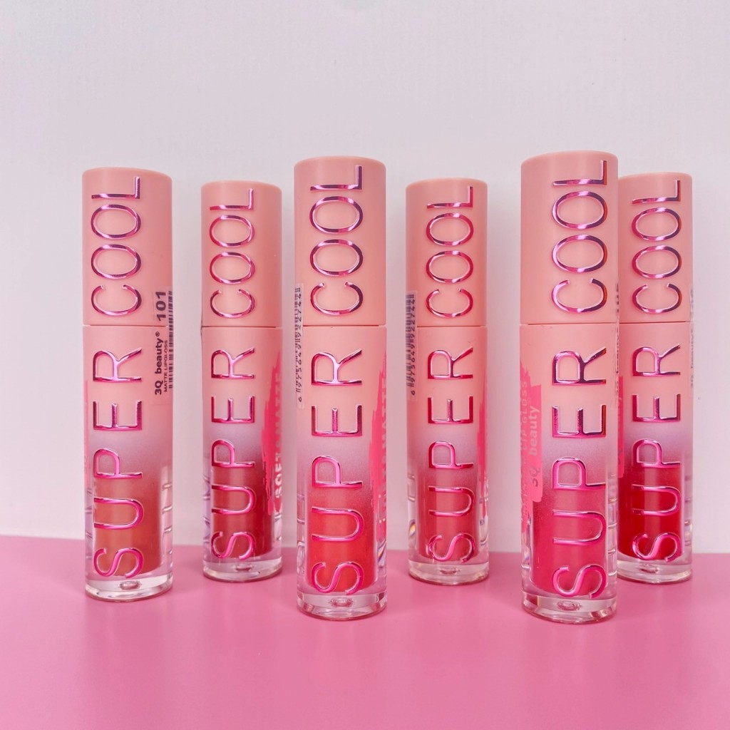 3Q BEAUTY SUPER COOL ลิปกลอสซอฟ&แมทท์ สีสวยกันน้ำ NO.LP-613