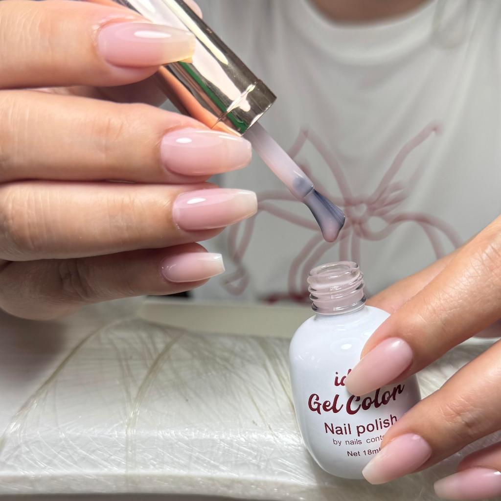 Idea gel Rubber base Syrup เบสหนาเสริมหน้าเล็บสีไซรัป สำหรับคนเล็บไม่แข็งแรง เล็บบางฉีกง่าย แนะนำเลย