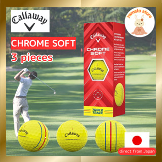Callaway Golf Balls CHROME SOFT Triple Track Yellow Ball Pac…