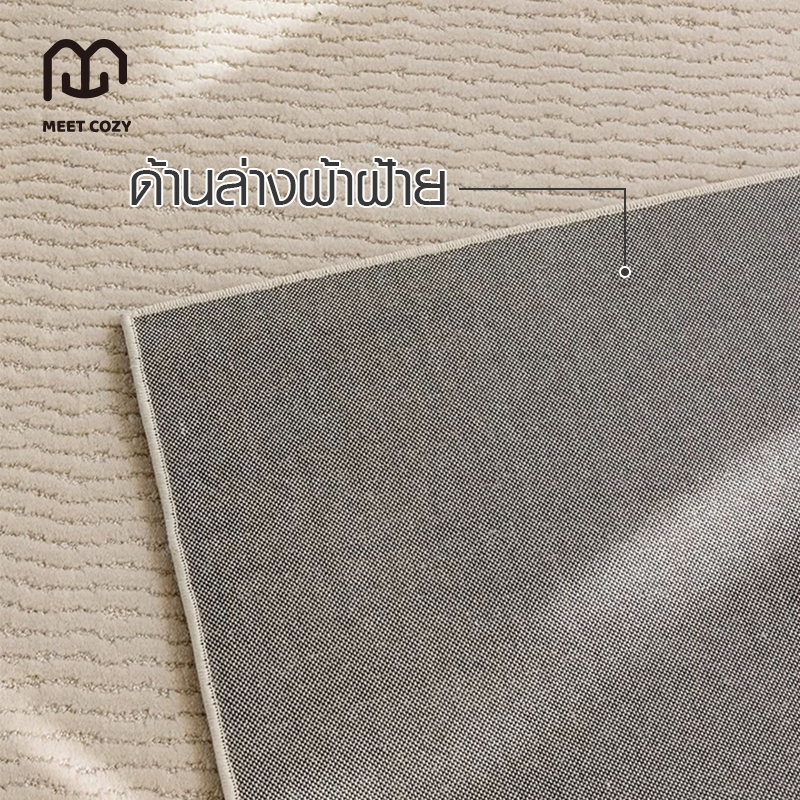 MEET COZY พรมปูพื้นห้อง ขนาดเล็ก carpet กันน้ำ สไตล์หรูหราเบา ๆ พรมปูพื้น #1 DL - รูปที่ 6