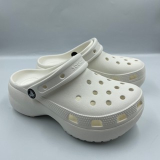 รองเท้าส้นสูง crocs platform สําหรับผู้หญิง ใส่สบาย ไม่เจ็บเ…