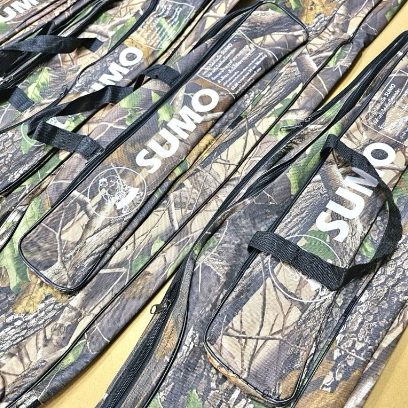 (พร้อมส่ง)กระเป๋า SUMO ใส่คันเบ็ดพร้อมรอก 3 ชั้น ซูโม่ ยาว 165 ซม. ใส่คัน 8-10 ฟุต 2 ท่อน