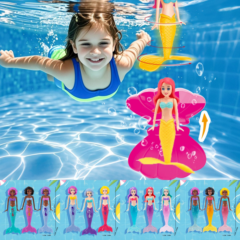 ของเล่นใต้น้ำ ของเล่นฝึกดำน้ำ สำหรับฝึกเด็ก  ทุ่นฝึกดำน้ำ🏊‍♂️  ซีรีส์นางเงือก  มีหลายแบบให้เลือก กล่องของวิเศษใต้ทะเล