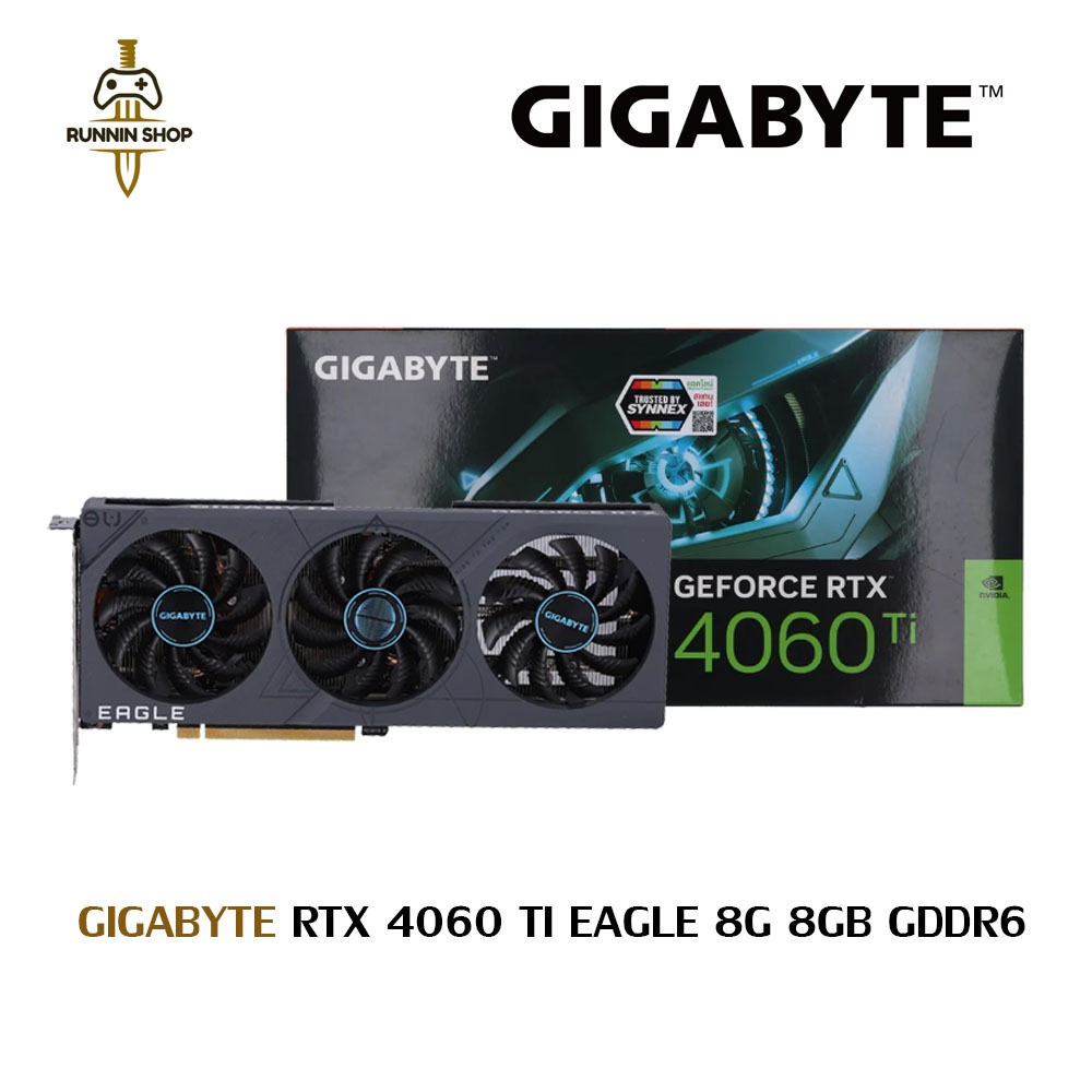 [สินค้ามือสอง] GIGABYTE RTX 4060 TI EAGLE 8G 8GB GDDR6