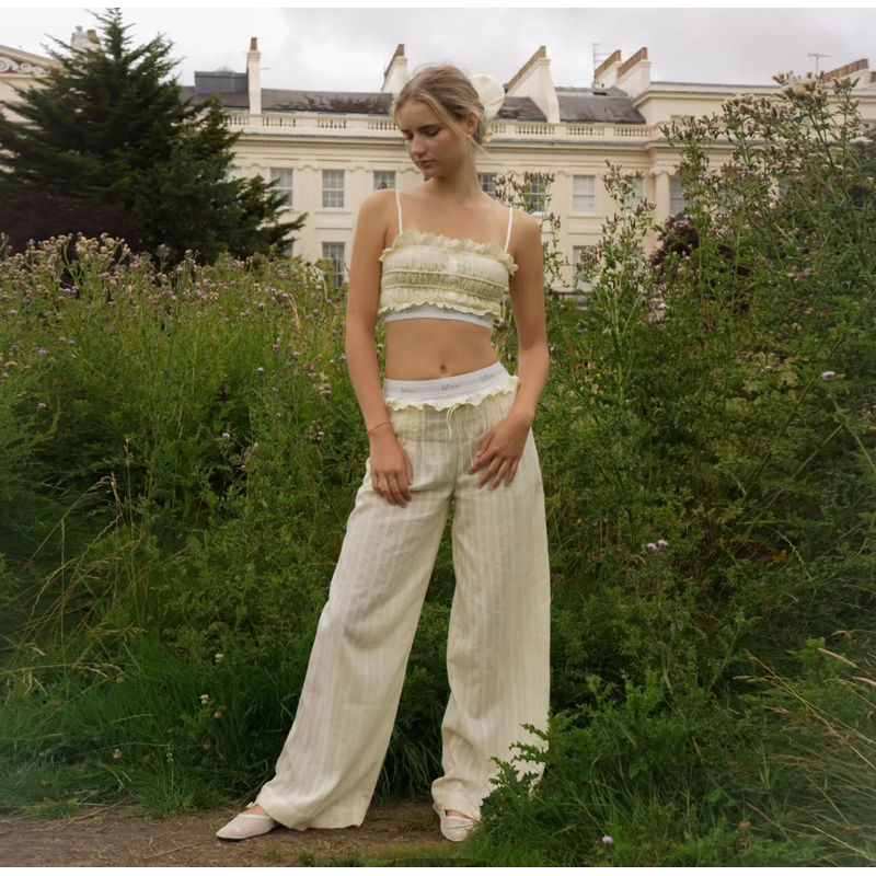 พร้อมส่ง ใช้โค้ดลด20,25,30%ได้น้าา Mirt camden pants  กางเกงขายาวทรง Wide leg ไอเทมเด่นจาก Dear Home