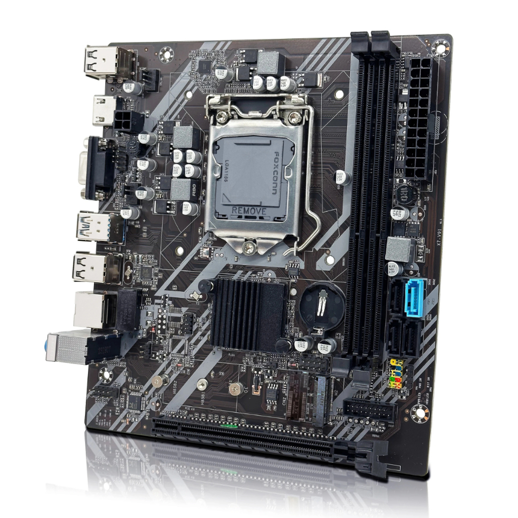 Mainboard H61 LGA-1155 M.2 NVMe SSD สำหรับ Intel Core i3 i5 i7 Gen 2-3 เมนบอร์ด (ของใหม่)
