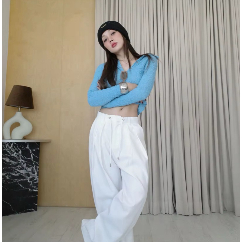 Use like new-Loonnystore กางเกงขายาว รุ่น Josh Pants สี white size L