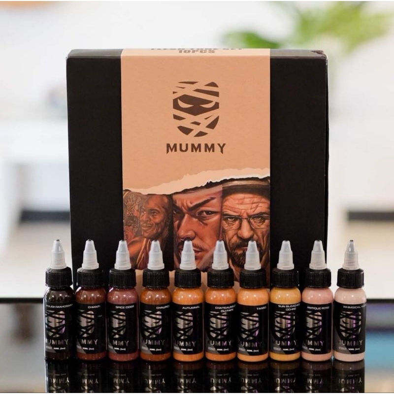 สีสักมัมมี่ หมึกสัก Mummy inkชุดSkin tone