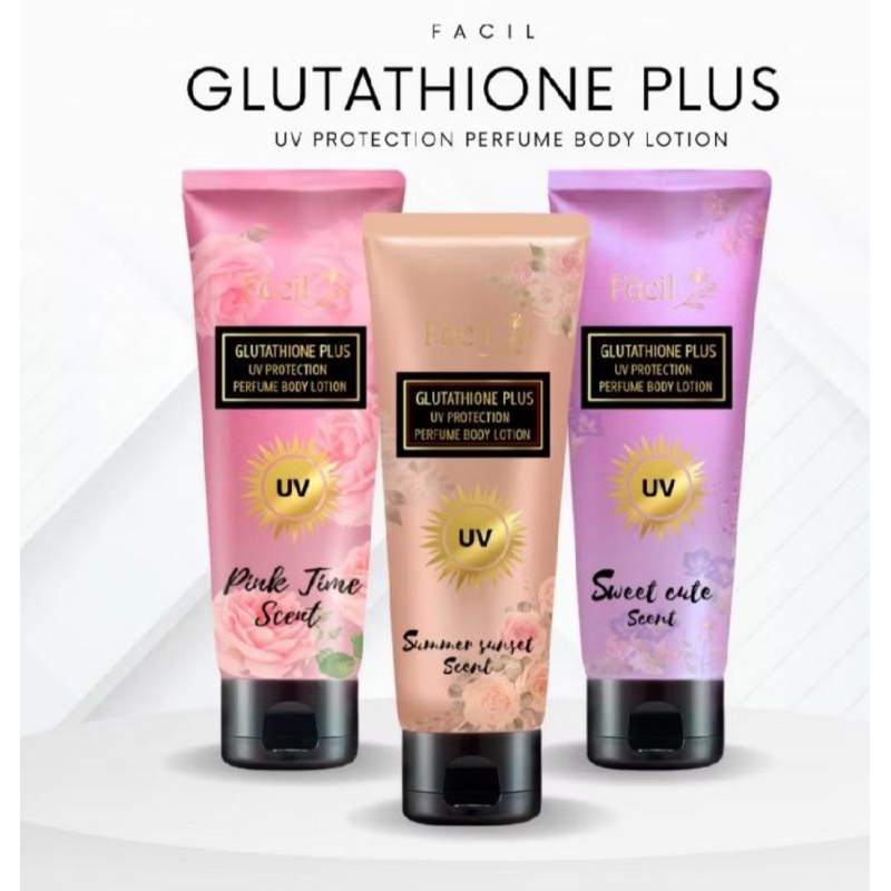 โลชั่นน้ำหอมกลูต้า ฟาซิล (มีกันแดด spf 50) ( 1 หลอด)