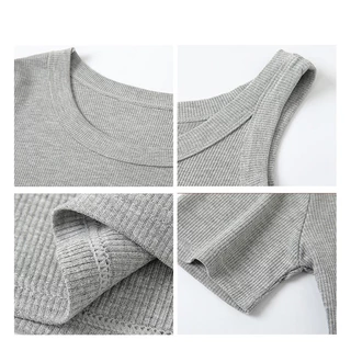 mm_home8 เสื้อกล้ามแบบมีบราในตัว เสื้อผู้หญิง เสื้อกล้ามลำลอง สีพื้น ผ้ายืดนุ่ม ใส่สบาย ฟรีไซส์ B882