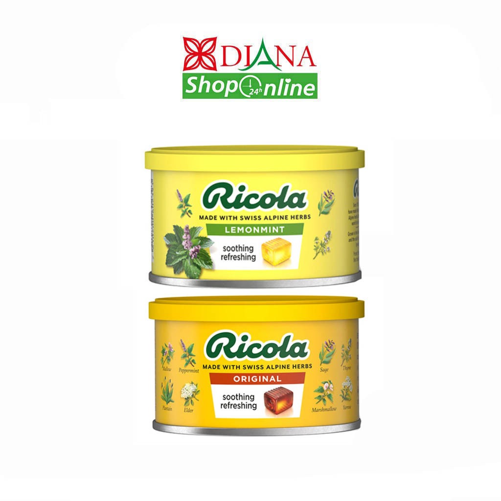 ริโคล่า ลูกอมสมุนไพร Ricola Swiss Herb Candy 100g
