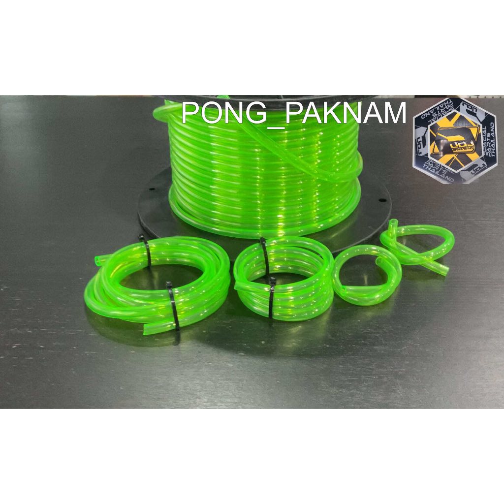 สายน้ำมันเบนซิน 15 นิ้ว 1-2 เมตร แก๊สโซฮอล์ เจ็ทสกี มอเตอร์ไซค์ jetski เบนซินแท้ 8 มิลสีเขียวอย่างดีทนอ๊อกเทนแก๊สโซฮอ