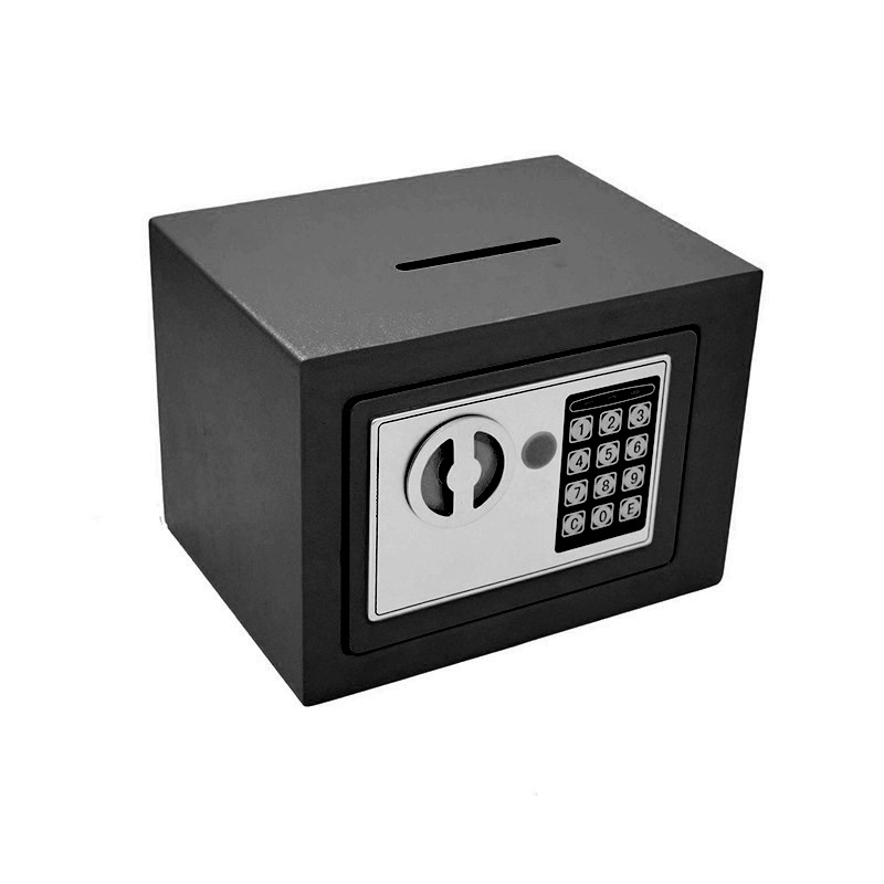 ตู้เซฟ ตู้เซฟนิรภัย ตู้เซฟมีช่องหยอด นิรภัย ออมเงิน ออมสิน Safe box ใส่รหัส กุญแจ ขนาดมินิ หยอดเงินได้ เก็บเงินดี - รูปที่ 6