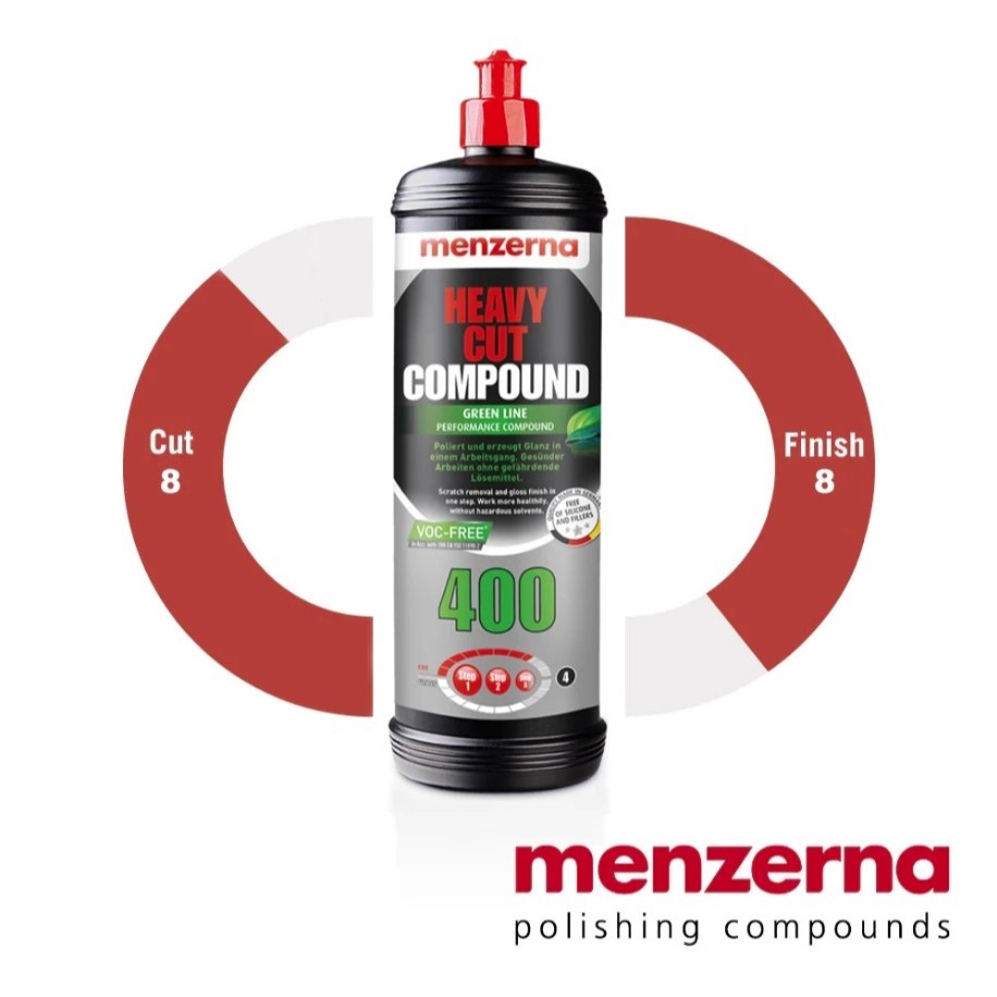 Menzerna I 400 Green Line I Cut 8 Gloss 8 I ขวดแท้ 1 ลิตร