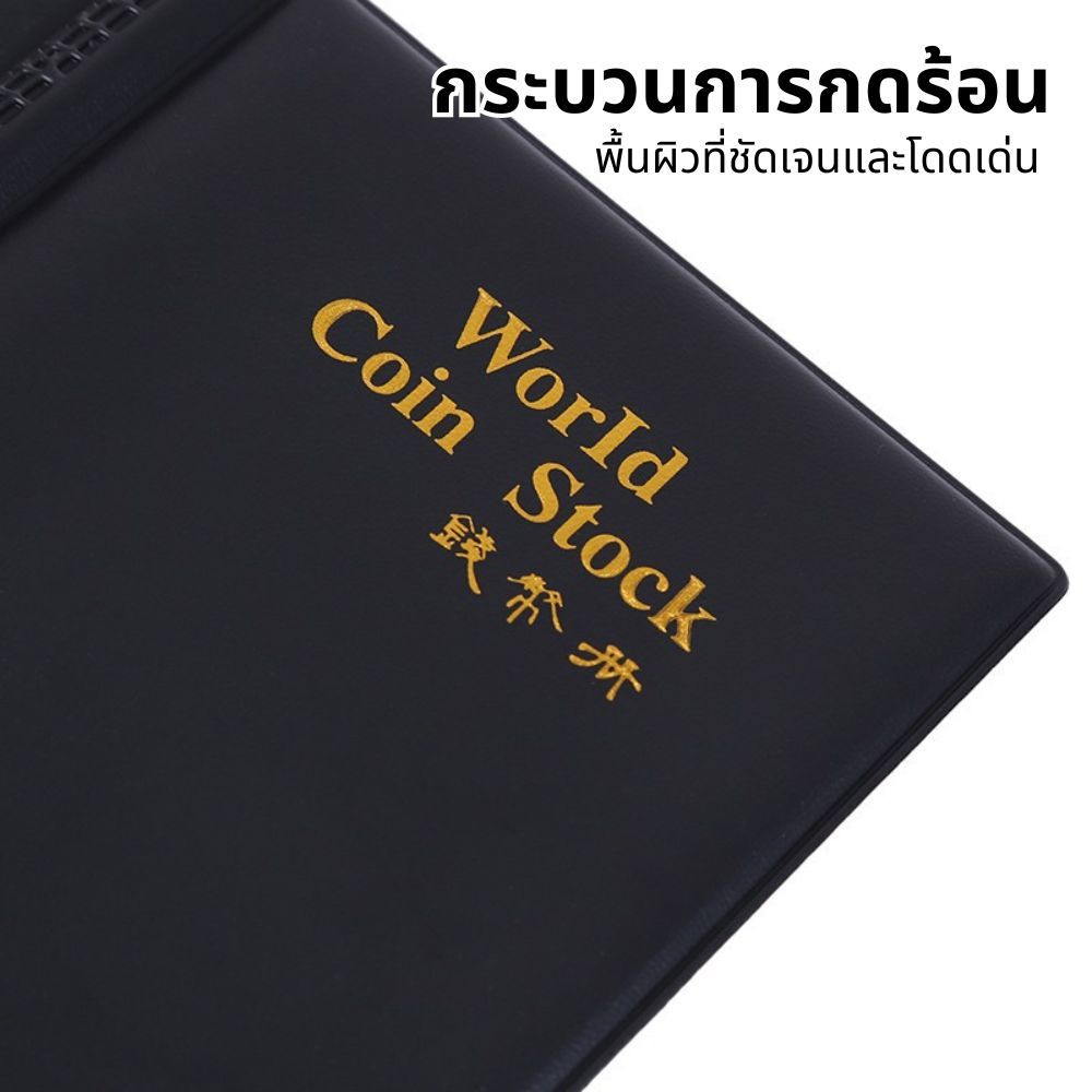 PVC เหรียญคอลเลกชันหนังสือ 120 อัลบั้มภาพตกแต่งบ้านผู้ถือ อัลบั้มใส่กระเป๋าอัลบั้มเหรียญที่สําหรับ - รูปที่ 2