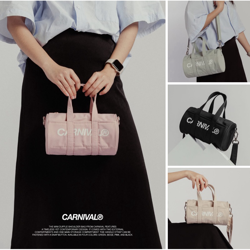 [พร้อมส่ง ใช้โค้ด30%ได้]  กระเป๋า CARNIVAL® MINI DUFFLE BAG มือ1 ลิขสิทธิ์แท้