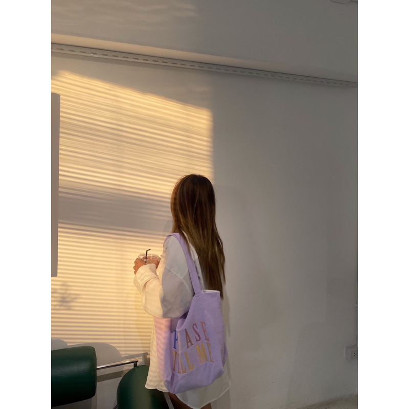 DEFECT SALE! “PLEASE TELL ME” TOTE BAG