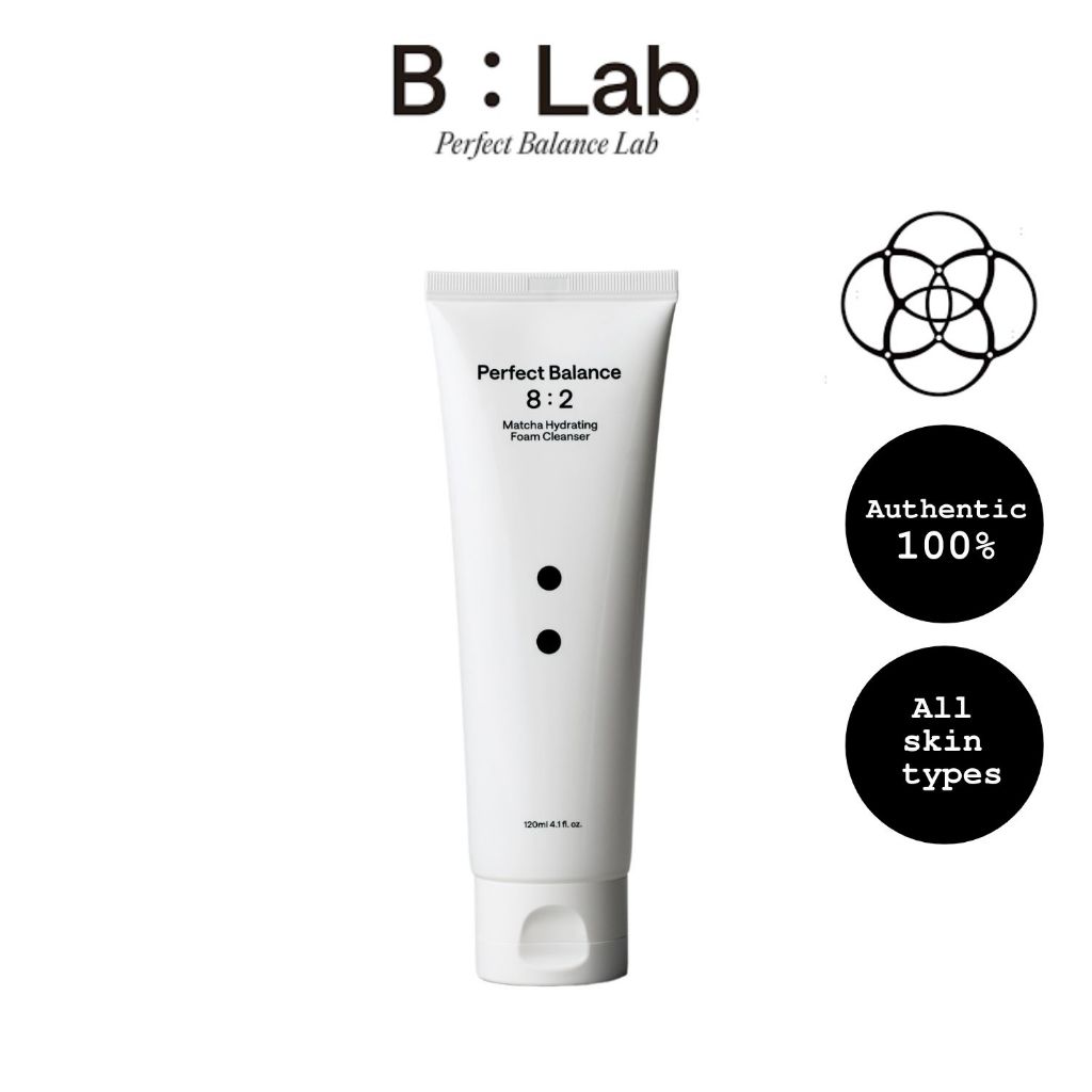 BLAB [ 8 : 2 ] Matcha Hydrating Foam Cleanser 120 ML (Gentle Cleanser , Hydrating Foam , Daily Clean