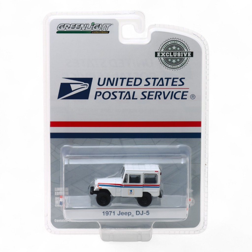 Greenlight | 1971 Jeep DJ-5 United States Postal Service (USPS) สเกล 1/64 29997