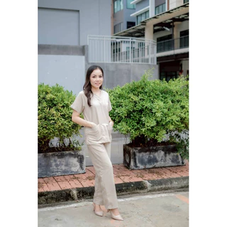 ชุดสครับ โทนสีดำ /โทนสีแอปริคอท