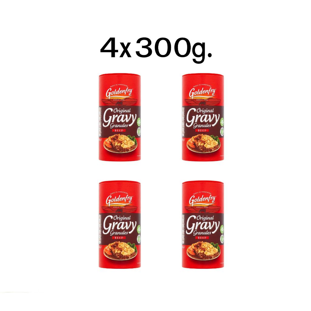 Goldenfry Original Gravy Granules Beef 4x300g โกลเด้นฟราย ผงเกรวี่เนื้อ 4x300กรัม