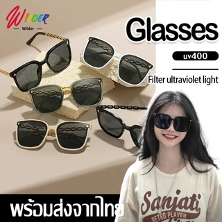 กรอบขนาดใหญ่แว่นตากันแดด UV400 ป้องกันรังสียูวี คุณภาพสูง ins ใช้ได้ทั้งหญิง-ชาย เหมาะกับการขับรถ ตกปลา