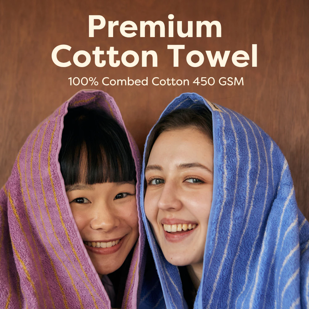 ผ้าเช็ดตัว เช็ดผม Premium Cotton Bath Item | Beneath Luxury Bedding