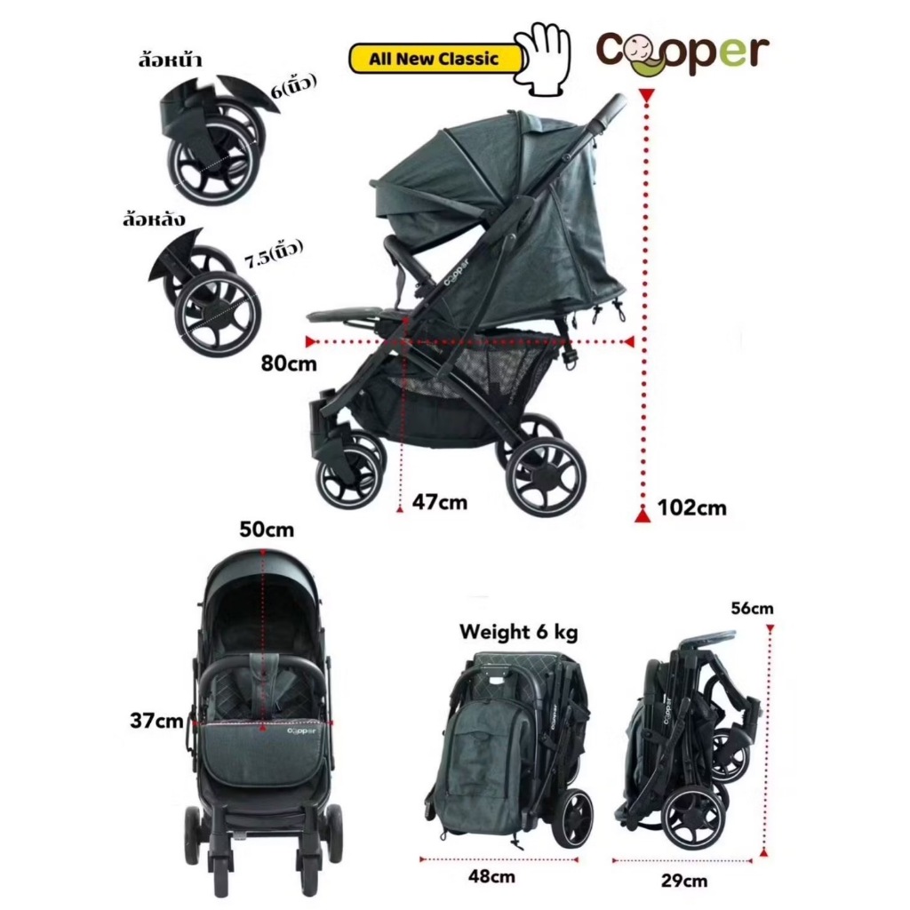 Cooper รถเข็นมือสอง มีตระกร้า