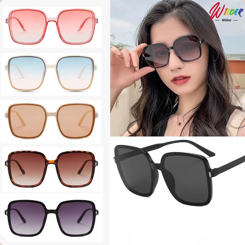 แว่นกันแดดกรอบสี่เหลี่ยม ป้องกันรังสียูวี UV380 กรอบสี่เหลี่ยม ทรงสี่เหลี่ยม สไตล์วินเทจ Unisex ราคา ถูกที่สุด ดีลบีเคเค แกลเลอรีภาพที่ 6