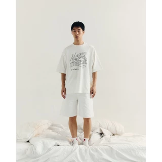 maison KEEPS | The Oversized Living Life by PNK.FF Tee | เสื้อยืด ทรง oversized | มีให้เลือก 2 Size อก 44" และ 48''