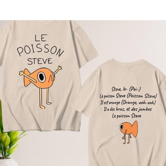 Le Poisson Steve Shirt, Funny Golden Fish Shirt, Steve Shirt, Funny Meme  Unisex t shirt Viral Meme 
