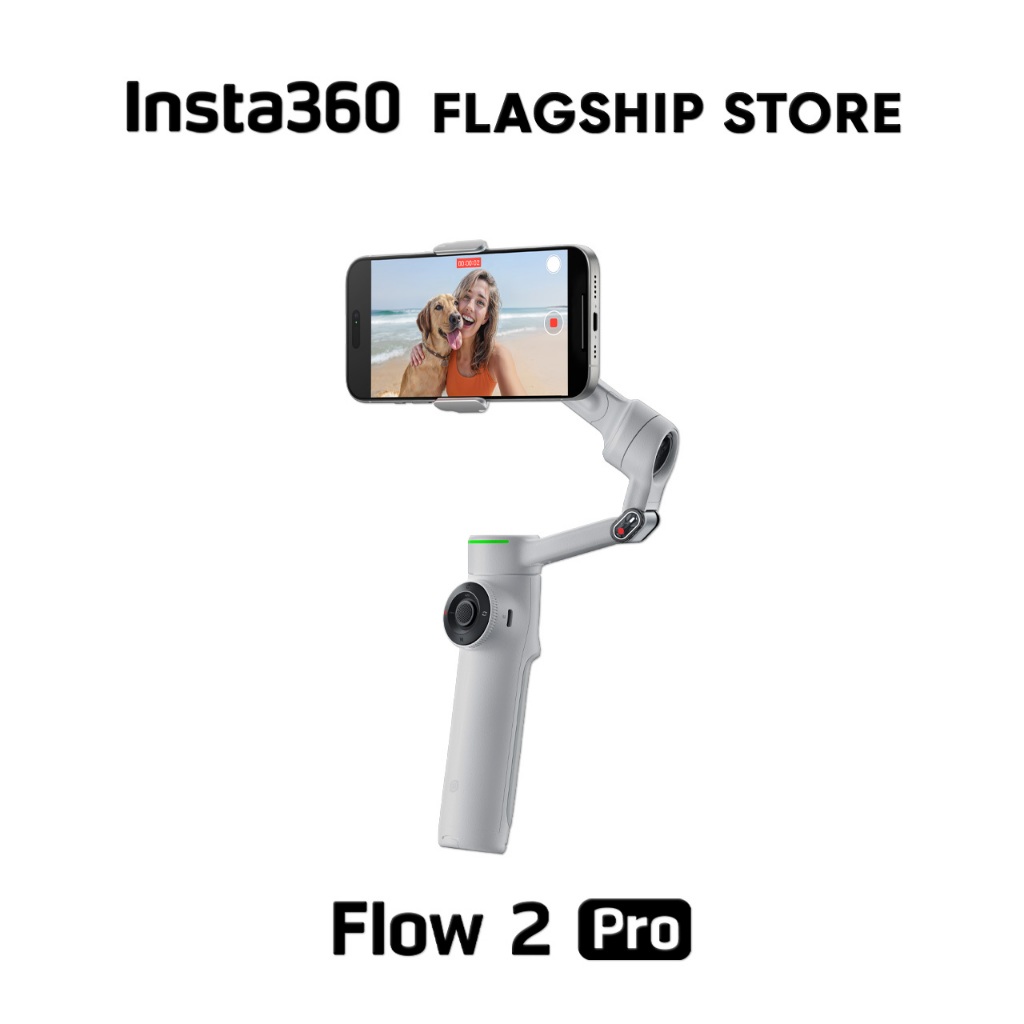 Insta360 ไม้กันสั่น มือถือ Flow 2 PRO เชื่อมต่อ Bluetooth ไม้เซลฟี่ ขาตั้ง Tripod Smartphone Gimbal