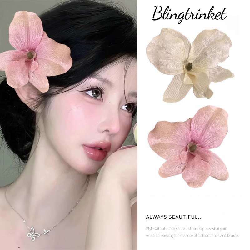 Blingtrinket🌸Cute🌸การจำลอง ลิลลี่ คว้า กิ๊บหนีบผม  กิ๊บเกาหลี  เครื่องประดับผมแฟชั่น สดชื่นและหวาน  ส่งจากประเทศไทย